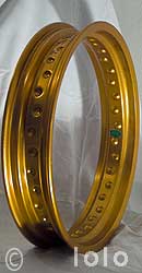 Alu Gold eloxiert 